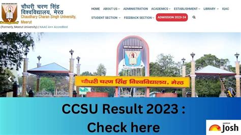 ccsuweb.in result|ccsu result portal.
